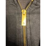 Alala Sleeveless Hoodie Black Gold Zipper Modal Blend Size M Photo 2