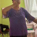 Anthony Gorgeous knit 2 piece blouse and cami set Purple Size L Photo 7