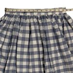 Unique Vintage NWOT 1950s Blue & White Gingham High Waist Swing Skirt Size L Photo 5