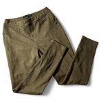 Sanctuary Habitat Faux Suede Brown Leggings Pants Stretchy Moto Style Photo 0