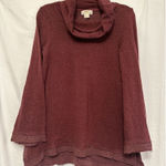 Anthropologie Maeve by  Sweater Women's Size‎ Small Cowl Neck Pullover Maroon Photo 0