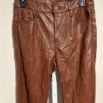 MOTHER Tan Leather Jacket Brown Size 28 Photo 4