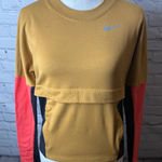 Nike Women's Therma sphere Long Sleeve running tee infrared sleeves XS Photo 0