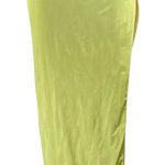 superdown Green Silk Satin High Waisted Side Slit Pencil Slip Maxi Skirt Size XS Photo 0