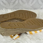 Chico's Jessa Lot of 2 Yellow & Pink Striped Espadrille Wedges Sandals Size 7 Photo 7