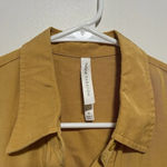 Babaton The‎ Group by  Yellow Button Front Akner Midi Shirt Dress Small Photo 4