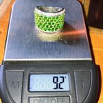 Natural Chrome Diopside Sterling Silver Ring Size 6 Green Photo 8