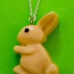 Handmade Sterling Silver 925 Pet Bunny Rabbit Necklace Kawaii Jewelry Egirl Lolita Emo girls gift Photo 4
