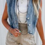 Brand new denim vest Blue Size L Photo 0