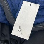 Shoshanna Swimsuit Size 4 One Piece Navy One Shoulder Ruffle Textured NWT Swim Photo 7