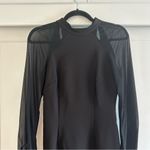 Aidan Mattox Black Crepe Chiffon Dress Photo 1