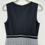 Kasper Black Blue Tweed Plaid Sleeveless Dress Career Work Office NWOT Size 4 Photo 4