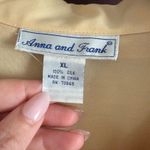 Anna and Frank 80s Vintage 100% Silk Butter Yellow Safari Camp Shirt Extra Large Size undefined Photo 2