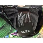 Hurley Floral Long Sleeve One-Piece Rashguard Swimsuit Black Tropical Size XL Photo 3