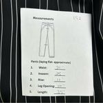 Bar III Women's Black Striped Wide-Leg Pants Size 6 High-Rise Casual Photo 7