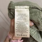 Free People  Big Hit Slouch Pants Green Linen Blend Size Medium Photo 4