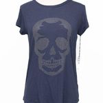 Zadig & Voltaire  -   Skull Cotton & Modal T-shirt - Navy Photo 5