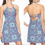 Athleta Monaco Tie Swim Dress Athleisure Beach Vacation Resortwear Lace Up Small Photo 1