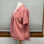 Heyson NWT Dusty Rose Linen Blend Faux Wrap Top Size Small Pink Photo 6
