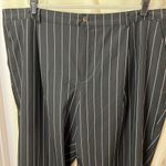Future Collective Black Pinstripe Dress Pants Professional Business Wear 24W/26W White Photo 3
