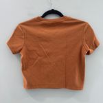 Cuts Clothing Tomboy Cropped Tee Rust Orange Small Photo 1