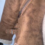 Forever 21 Faux Fur Suede Full Zip Moto Jacket Photo 13