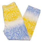 💖 Vintage Escada Sport High Rise Printed Cropped Jeans Yellow Size 10 Photo 0