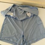 Duluth Trading Co blue and white striped women's skort SZ XL Tennis Gym Yoga Photo 1