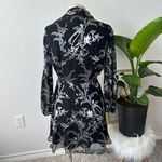 Alice + Olivia Gaston Blouson Sleeve Stretch Silk Wrap Dres Photo 3
