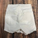 Good American  Women's White High‎ Rise Cut Off Distressed Denim Shorts Size 00 Photo 3