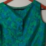 Sears 12 Blue Green Sleeveless Crop Top Dress Set Photo 5