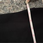 Vince  Black V-Neck Blouse Satin Neck Tunic Top Size XS Oversized Sleeveless Photo 6