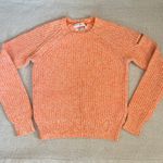 Tommy Hilfiger Womens Heather Orange White Crew Neck Ribbed Knit Sweater Sz Sm Photo 0