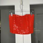 J.Crew NWT Broken-in Jersey Tube Top Mirror Embellishments Aperitif Red Photo 1