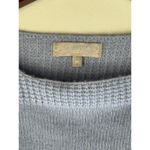 Benedetta B Knit Sweater Medium Blue Long Sleeve Boat Neck Pullover Photo 1
