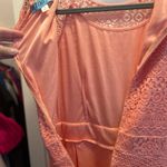 Dina Be  Anthropologie Lace Coral Short Sleeves Dress, Size Small Photo 6