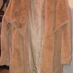 On the land tan faux fur Open jacket M Photo 0