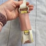 Vintage Cream Shoulder Bag with Pastel Pink and Green Detailing. Photo 10