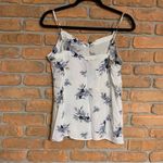 Gap  Cami Top Womens Size‎ XS White Floral Print Sleeveless Casual Blouse Summer Photo 1