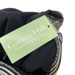 Garnet Hill One Piece Swimsuit Ruched Plunge Striped Black Cream Size 8 Photo 11