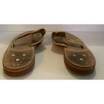 Jack Rogers  Brown tan gold sandals shoes size 9 made in Mexico SEE PHOTOS RARE Photo 3