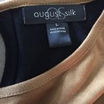 August Silk 2 tone Camel/Black Lg Top Photo 2