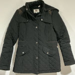 Laundry by Design Womans Black Small Quilted Hooded Coat Photo 0