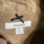 Y2K The Dress Barn suede leather jacket snap front tan women's size XL western Photo 3