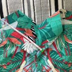 Talbots Petites Tropical Print Chino Shorts 10P Green Red Blue Mature Vacation Photo 5