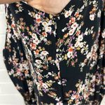 Old Navy Dark Floral Print Button Front Tank Top Size XL Photo 5