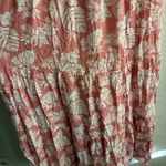 Paper Moon Floral Pink Sleeveless Mid Dress M Orange Size M Photo 5