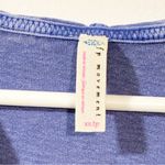 Free People  Movement Deep V Neck Purple Hooded Pullover Sweatshirt Size XS Photo 2