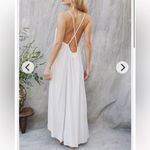 9Seed Resort Cotton Beachy Cover Up Seychelles Cross Back Maxi Dress OS Size undefined Photo 1