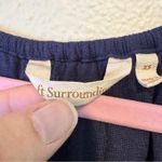 Soft Surroundings  Blue Floral Embroidered Boho Blouse Womens XS Casual Shirt Photo 6